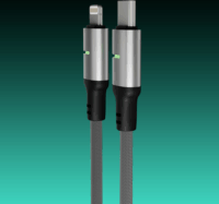 AVAX CB635 Steely Led USB-C - Lightning 2.0 Adat és gyorstöltő kábel braided 27W 1m - Fekete