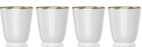 Bialetti Biccherini 60ml Porcelán kávéscsésze szett 4 darabos - Pure Gold