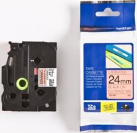 Brother TZEB51 P-Touch Feliratozógép szalag 24 mm narancs alapon fekete, fluoreszkáló