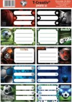 T-Creativ Sport mintás öntapadó füzetcímke 10 db