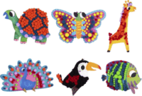 Tooky Toy 6 az 1ben Állatfigura készítő készlet