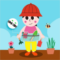 Tooky Toy Szerszámöv kerti szerszámokkal játék lányoknak