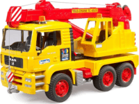 Bruder MAN daruskocsi 52cm - Sárga/Piros