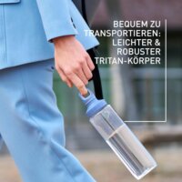 Emsa Drink2Go Eco Műanyag Kulacs 700 ml - Átlátszó / Kék