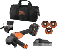 Black & Decker BCG6L8D2S-QW Akkus Sarokcsiszoló Flex Ø115mm (Akku és töltővel)