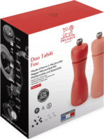 Peugeot Tahiti Manuális Bükkfa Só- és borsőrlő szett - Piros/Narancssárga