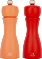 Peugeot Tahiti Manuális Bükkfa Só- és borsőrlő szett - Piros/Narancssárga