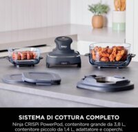 Ninja FN101EUGY Crispi 4in1 Hordozható Airfryer Forrólevegős sütő 3,8L 1700 Watt- Sötétkék