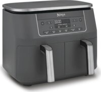 Ninja DZ300EU Foodi MAX AirFryer Forrólevegős sütő 2 x 3,8L 2470 Watt - Fekete