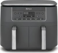 Ninja DZ300EU Foodi MAX AirFryer Forrólevegős sütő 2 x 3,8L 2470 Watt - Fekete