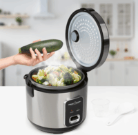 Proficook PC-RK 1285 Rizsfőző 1,8 L - Ezüst/Fekete