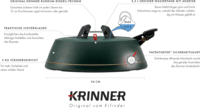 Krinner Comfort Grip+ M víztartályos Karácsonyfa talp 2,5 m / 12 cm / 3,5 L