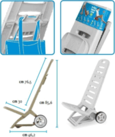 Adriatic 802/B 2in1 Strandszék és húzós kocsi - Fehér