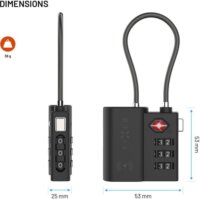Fixed FIXTAG-LC-BK Apple Tag Okos Utazási nyomkövető Lakat Find My támogatással