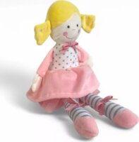 Balerina Rongybaba plüss rózsaszín ruhában 33 cm