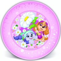 Mancs őrjárat Skye és Everest Műanyag Gyerek Lapostányér 20 cm - Rózsaszín