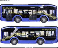 Majorette MAN Lion's City 10E játék autóbusz 1:43