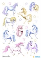 Herma 3427 Unikornis mintás csillogó matrica csomag