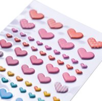 Herma 15409 Színes szívek pufimatrica csomag