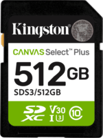 Kingston Canvas Select Plus 512Gb SDXC UHS-I U3 Memóriakártya