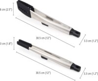 Joseph Joseph Elevate Fusion Rozsdamentes acél tálaló eszköz készlet 2 darabos - Inox