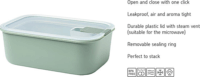 Mepal Easy Clip Műanyag ételtároló 0,45L - Zöld