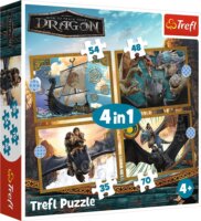Trefl 34678 - Így neveld a sárkányodat 4 az 1-ben 35 - 48 - 54 - 70 darabos puzzle
