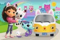 Trefl 17415 - Gabi babaháza Gabi és cicái 60 darabos puzzle