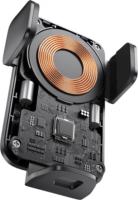 Baseus Wisdom Induktion Mobiltelefon autós tartó / Wireless töltő QI 15W - Fekete