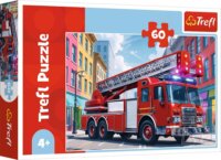 Trefl 17405 - Tűzoltóautó 60 darabos puzzle