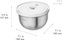 Zwilling Fresh&Save Vákuum Rozsdamentes Acél ételtároló készlet 0,35-2-4,5L (3 db)