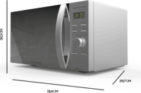 Cecotec ProClean 9110 szabadonálló Mikrohullámú sütő 30L 1000W - Ezüst