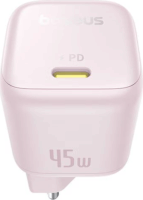 Baseus PicoGo Hálózati Type-C gyorstöltő 45W - Rózsaszín