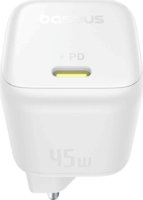 Baseus PicoGo Hálózati Type-C gyorstöltő 45W - Fehér