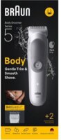 Braun BG 5500 Vezeték nélküli Akkus Nedves-Száraz Testszőrnyíró - Szürke / Fehér