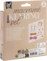 CraftID CraftArt 2 darabos Makramé kulcstartó készítő kreatív készlet