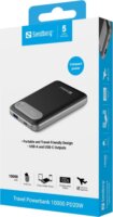 Sandberg 421-16 Travel Powerbank PD20W 10000 mAh 20W - Szürke
