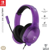 Turtle Beach Airlite Fit Vezetékes Gamer Headset - Fekete/Lila