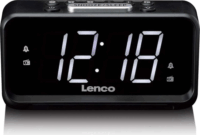 Lenco CR-28BK Asztali Rádiós ébresztőóra Digitális kijelzővel - Fekete