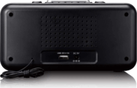 Lenco CR-28BK Asztali Rádiós ébresztőóra Digitális kijelzővel - Fekete