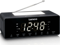 Lenco CR-540BK Asztali Rádiós ébresztőóra Digitális kijelzővel - Fekete