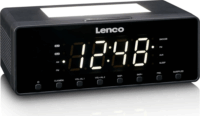 Lenco CR-540BK Asztali Rádiós ébresztőóra Digitális kijelzővel - Fekete