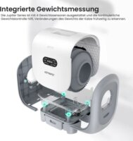 Astropet Jupiter Series Pro Okos Öntisztító macska alomdoboz 101L - Fehér