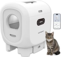 Astropet Jupiter Series Pro Okos Öntisztító macska alomdoboz 101L - Fehér