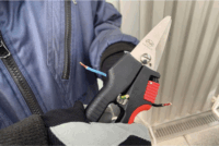 BESSEY Combinox D50 Kombinált Olló 190mm - Fekete/Piros