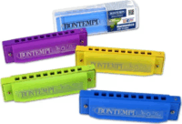 Bontempi 10 hangos műanyag szájharmonika fém nyelvvel - Többféle