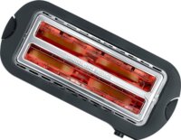 Severin AT 9341 2 hosszú szeletes kenyérpirító 1400W - Sötét Inox