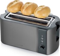 Severin AT 9341 2 hosszú szeletes kenyérpirító 1400W - Sötét Inox