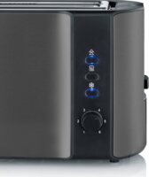 Severin AT 9341 2 hosszú szeletes kenyérpirító 1400W - Sötét Inox