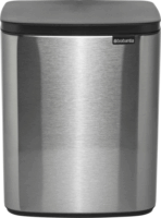 Brabantia BO 12 Literes Ujjlenyomat-Mentes Acél Szemetes - Ezüst